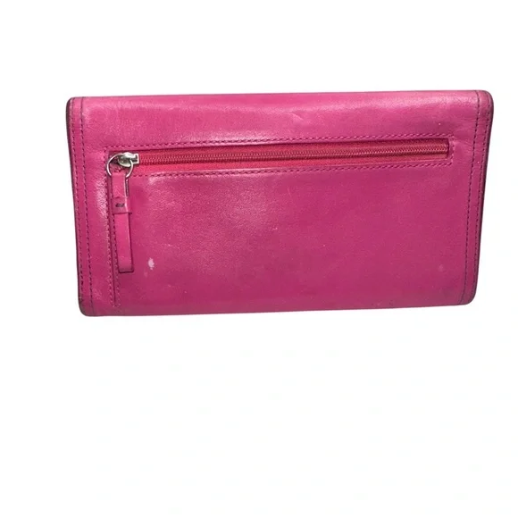 Coach Vintage Fuchsia Leather Wallet - Picture 3 of 13
